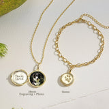 Paw Print Locket Bracelet-Jewelry > Bracelets > Chain & Link Bracelets-EcoPhilia