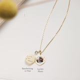 Paw Print Locket Necklace-Paw Print Locket Necklace-EcoPhilia