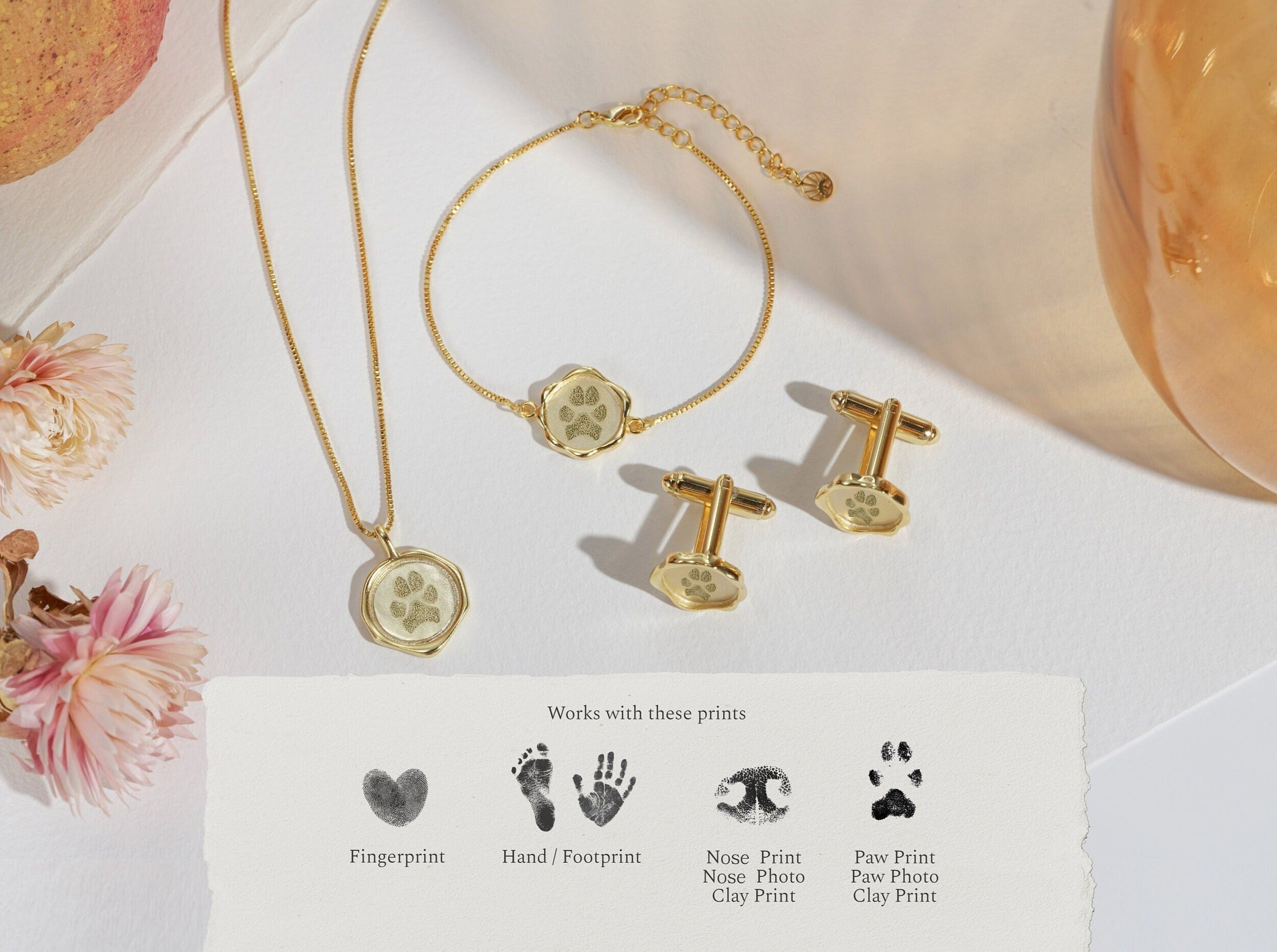 Paw Print Seal Wax Bracelet-Jewelry > Bracelets > Charm Bracelets-EcoPhilia