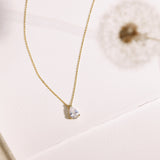 Pear Diamond Necklace-Pear Diamond Necklace-EcoPhilia