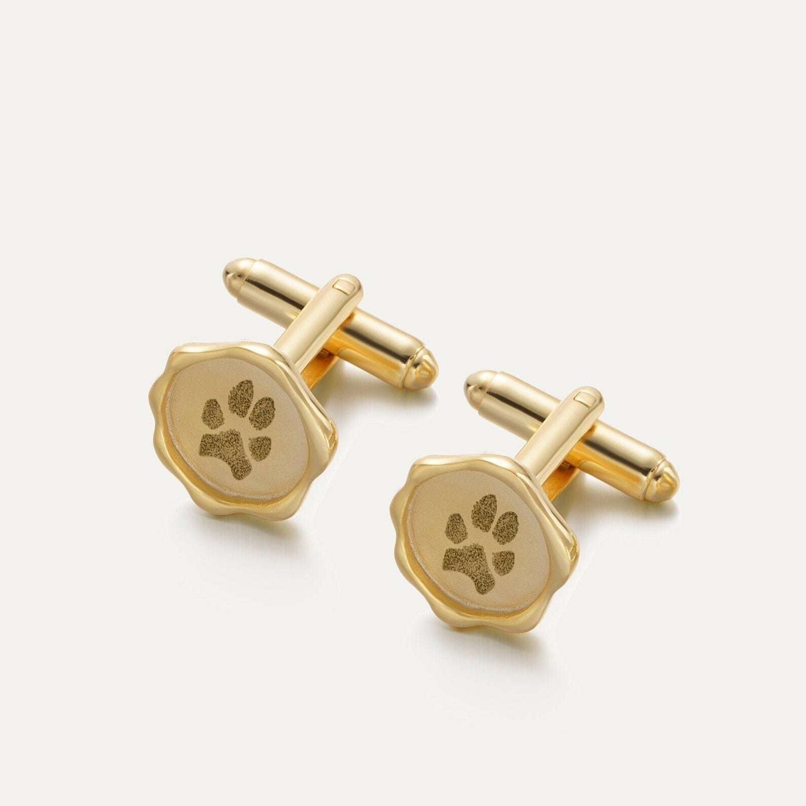 Personalized Seal Wax Cufflinks-Accessories > Suit & Tie Accessories > Cuff Links & Tie Clips > Cuff Links-EcoPhilia