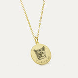 Pet Portrait Necklace-Jewelry > Necklaces > Pendant Necklaces-EcoPhilia