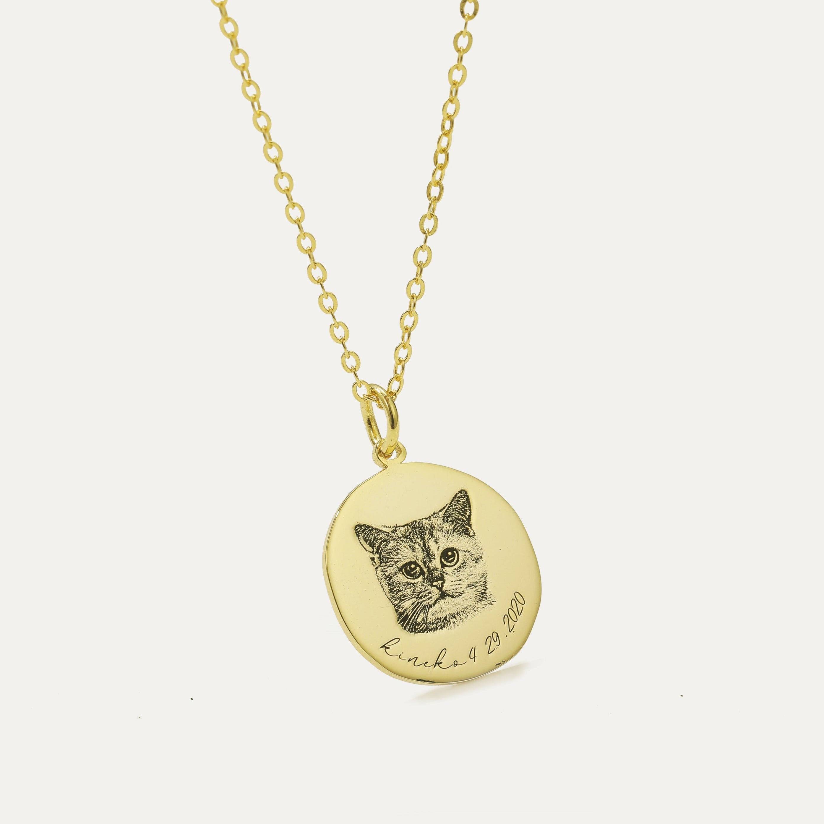 Pet Portrait Necklace-Jewelry > Necklaces > Pendant Necklaces-EcoPhilia