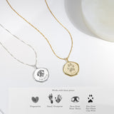 Seal Wax Paw Print Necklace-Jewelry > Necklaces > Pendant Necklaces-EcoPhilia