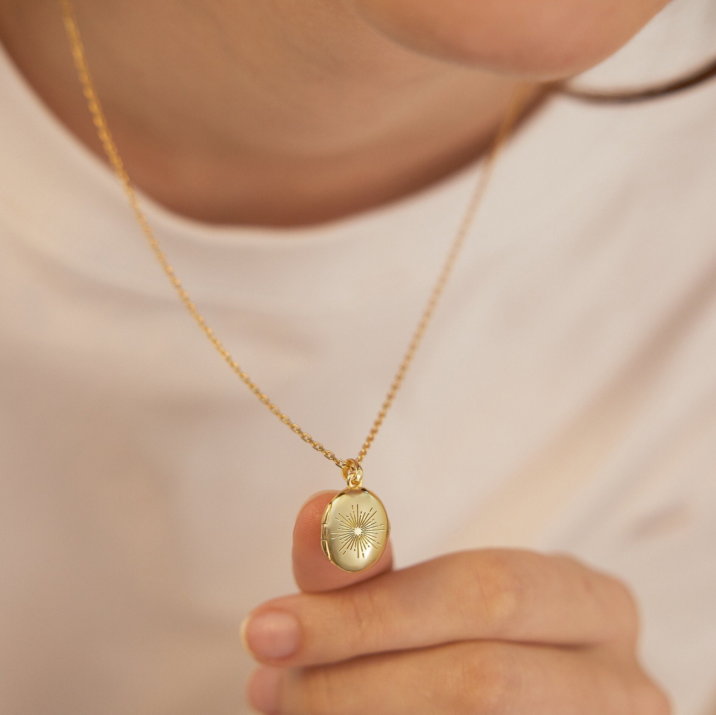 Sunshine Locket Necklace-Sunshine Locket Necklace-EcoPhilia