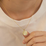 Sunshine Opal Locket Necklace-Sunshine Opal Locket Necklace-EcoPhilia