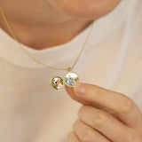 Sunshine Opal Locket Necklace-Sunshine Opal Locket Necklace-EcoPhilia