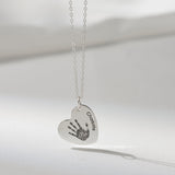 Footprint Heart Necklace