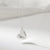 Footprint Heart Necklace