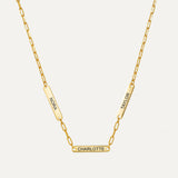 Multiple Name Bar Necklace