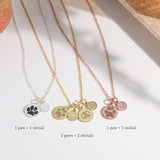 Your Actual Pet Paw Print Necklace-Jewelry > Necklaces > Pendant Necklaces-EcoPhilia