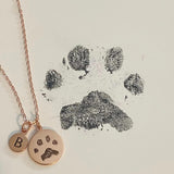 Your Actual Pet Paw Print Necklace-Jewelry > Necklaces > Pendant Necklaces-EcoPhilia