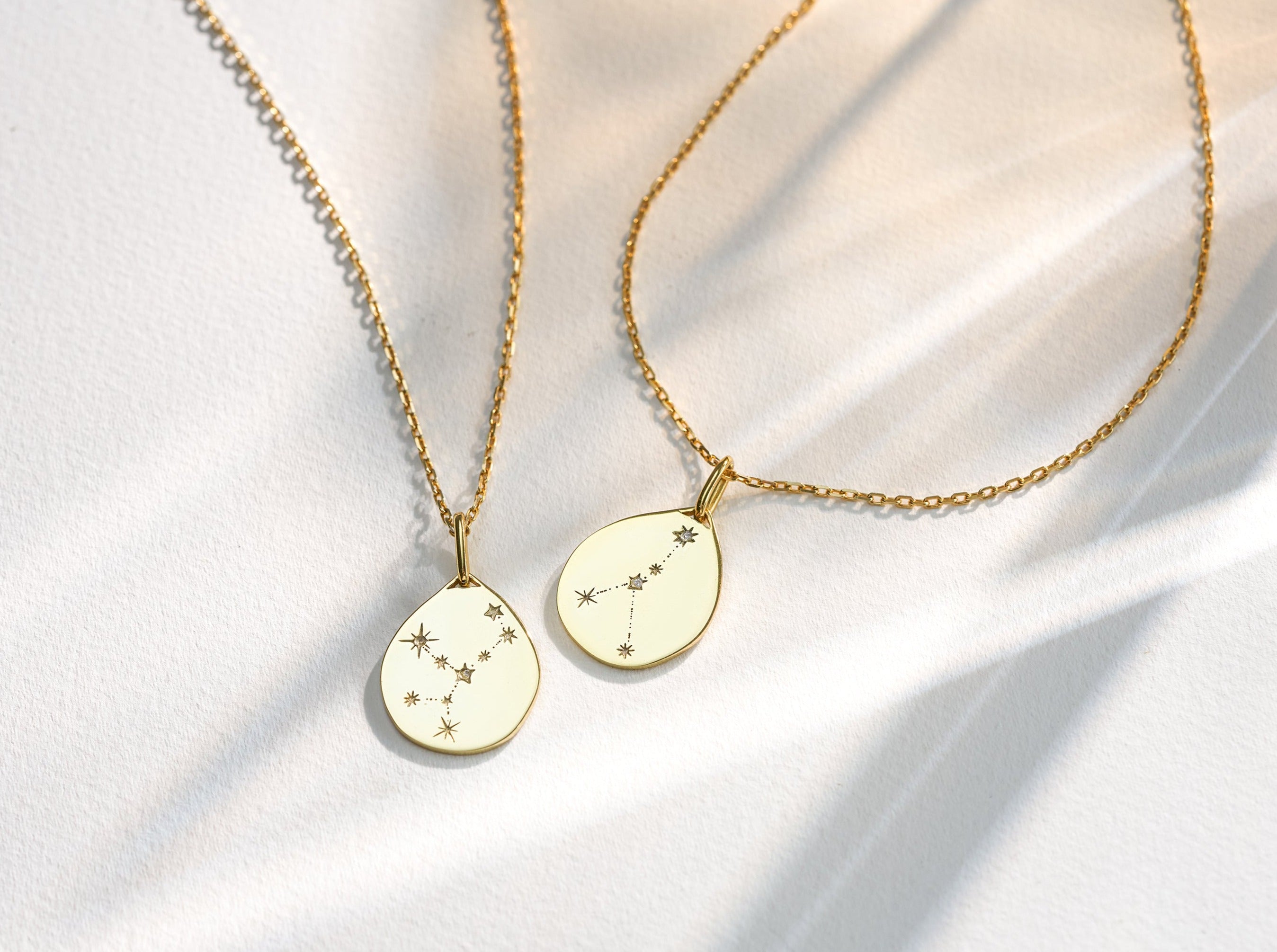 Zodiac Constellation Necklace-Jewelry > Necklaces > Charm Necklaces-EcoPhilia