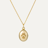 Pet Paw Photo Locket Necklace