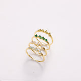 Birthstone Cluster Ring – Custom Gemstone Ring | Dainty Birthstone Jewelry Gift