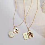 Mother of Pearl Locket Necklace