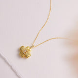 Lucky Clover Diamond Initial Locket Necklace