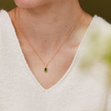 May Emerald Birthstone Necklace