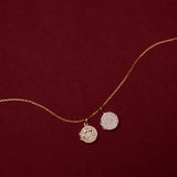 Smile Locket Necklace  - Round Diamond Smiley Face Charm