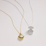Pearl Necklace – Personalized Shell Locket With Freshwater Pearl