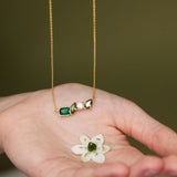 Custom 4 Birthstone Necklace - Family Birthstone Jewelry