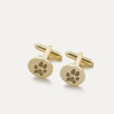 Personalized Paw Print Pet Portrait Cufflinks