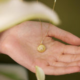 Round Pavé Initial Locket - Personalized Photo Necklace