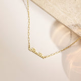 Paperclip Chain Name Necklace