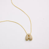 Pavé Letter Pendant - Custom Initial Necklace