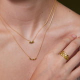 Marquise Birthstone Necklace – Personalized Flower Petal Necklace