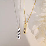 Paw Print Bar Necklace