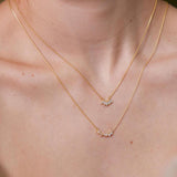 Marquise Birthstone Necklace – Personalized Flower Petal Necklace