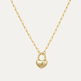 Heart Initial Necklace