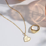Custom Handwriting Heart Necklace