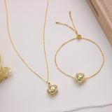 Pavé Flower Smile Photo Locket  Bracelet