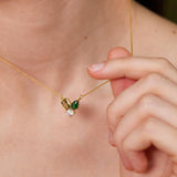 Personalized 3 Birthstone Necklace