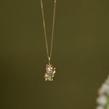 Lucky Cat Pendant - Maneki Neko Necklace