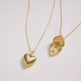 Heart Shell Necklace – Personalized Pearl Locket With Sterling Silver Chain