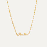 Paperclip Chain Name Necklace