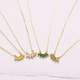 Marquise Birthstone Necklace – Personalized Flower Petal Necklace