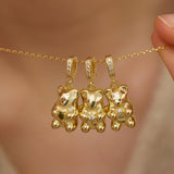 Gummy Bear Locket Necklace – Personalized Heart Birthstone Locket