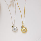 Sunburst Locket Necklace